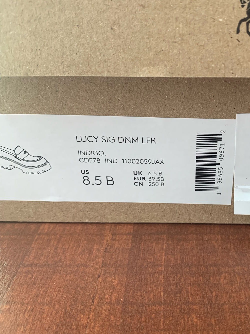 NEW In Box COACH Women's Lucy Lug Sole In Signature Denim Indigo Size 8.5 CDF78 - Picture 12 of 12